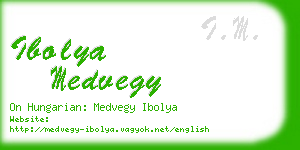 ibolya medvegy business card